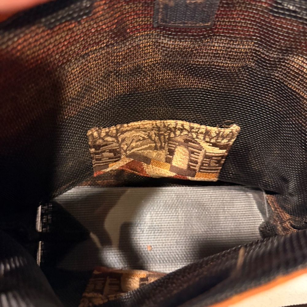 Buffalo print with beads Brown and Orange Tote Bag - Picture 8 of 11